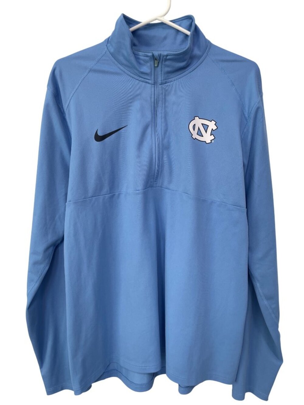 Nike Dri-FIT Pullover Large Carolina Tar Heels Quarter Zip Long Sleeve Sporty